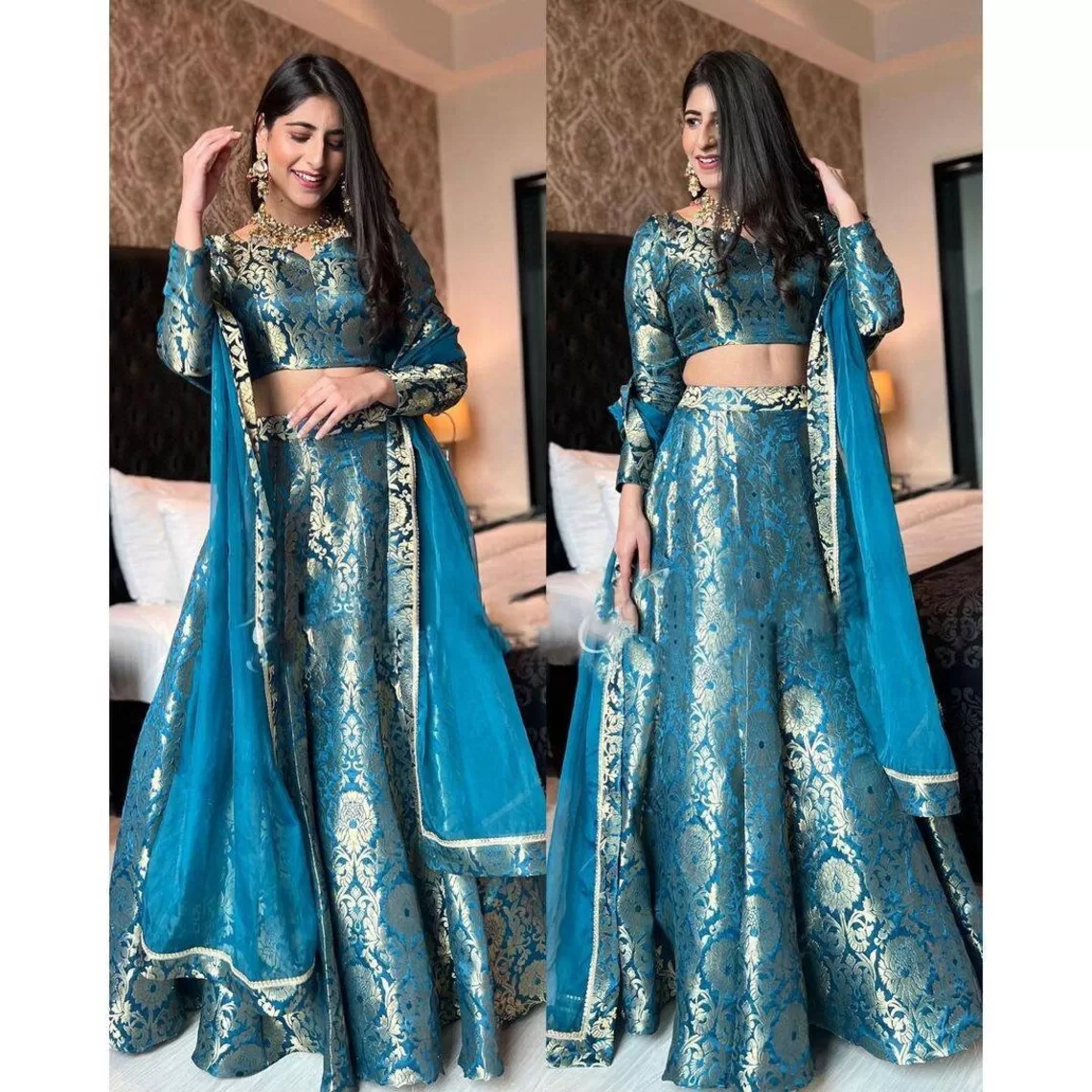 Buy Brocade Lehenga Choli online in India