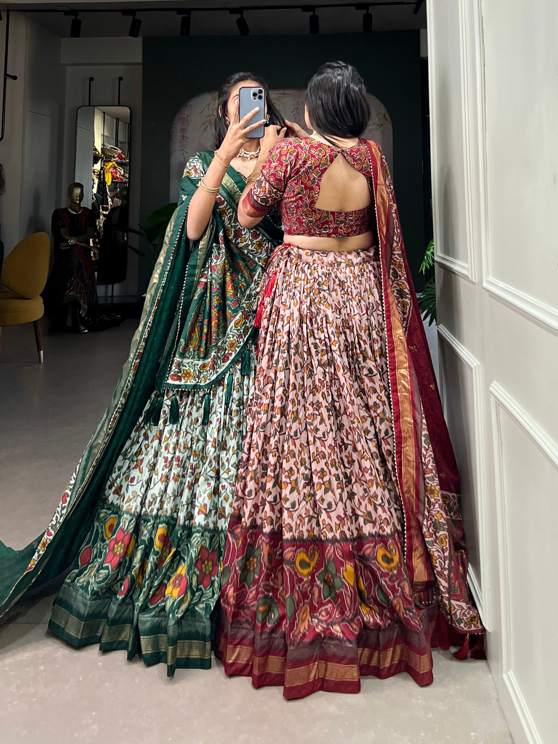 Elevate Your Style with Our Tussar Silk Lehenga Choli